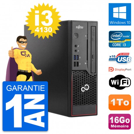 Mini PC Fujitsu Esprimo C720 SFF i3-4130 RAM 16Go Disque 1To Windows 10 Wifi
