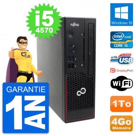 Mini PC Fujitsu Esprimo C720 SFF i5-4570 RAM 4Go Disque Dur 1To Windows 10 Wifi
