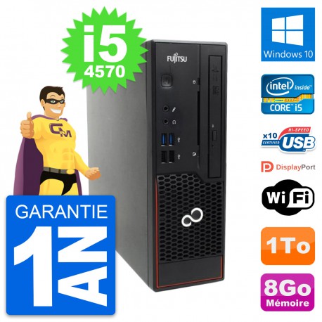 Mini PC Fujitsu Esprimo C720 SFF i5-4570 RAM 8Go Disque Dur 1To Windows 10 Wifi