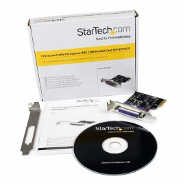 Carte StarTech PEX1PLP IE-X06-6110 Parallèle IEEE 1284 DB25 PCI-e EPP ECP Neuve