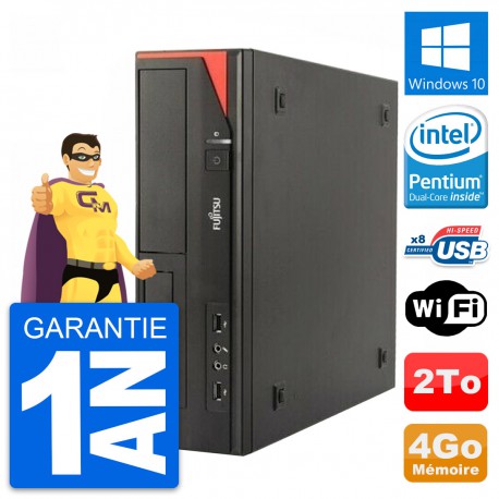 PC Fujitsu Esprimo E520 DT Intel G3220 RAM 4Go Disque Dur 2To Windows 10 Wifi
