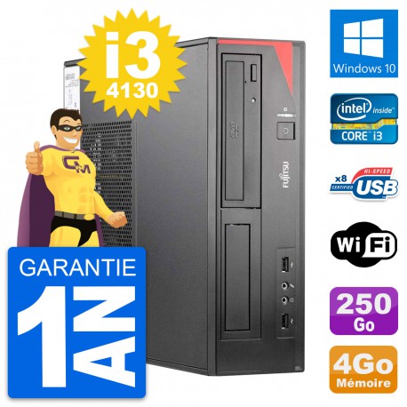 PC Fujitsu Esprimo E520 DT Intel i3-4130 RAM 4Go Disque 250Go Windows 10 Wifi