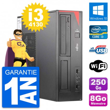 PC Fujitsu Esprimo E520 DT Intel i3-4130 RAM 8Go Disque 250Go Windows 10 Wifi