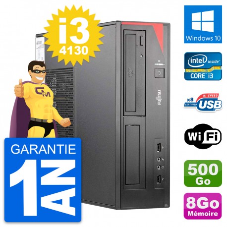 PC Fujitsu Esprimo E520 DT Intel i3-4130 RAM 8Go Disque 500Go Windows 10 Wifi