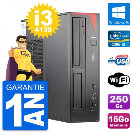 PC Fujitsu Esprimo E520 DT Intel i3-4130 RAM 16Go Disque 250Go Windows 10 Wifi