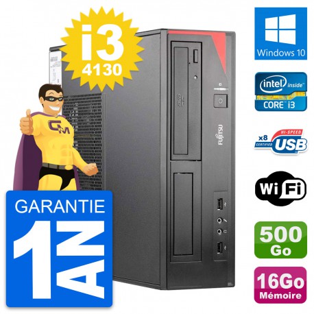 PC Fujitsu Esprimo E520 DT Intel i3-4130 RAM 16Go Disque 500Go Windows 10 Wifi