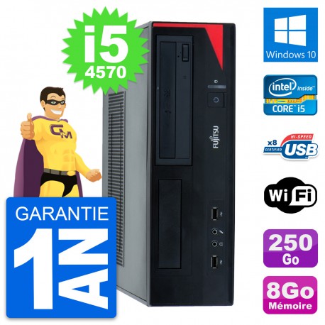 PC Fujitsu Esprimo E520 DT Intel i5-4570 RAM 8Go Disque 250Go Windows 10 Wifi