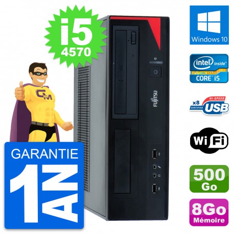 PC Fujitsu Esprimo E520 DT Intel i5-4570 RAM 8Go Disque 500Go Windows 10 Wifi