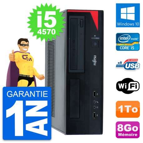 PC Fujitsu Esprimo E520 DT Intel i5-4570 RAM 8Go Disque Dur 1To Windows 10 Wifi