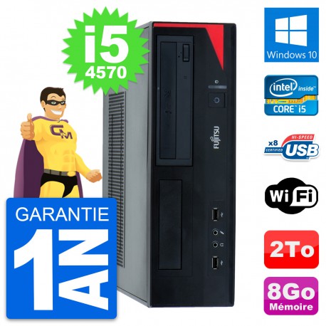 PC Fujitsu Esprimo E520 DT Intel i5-4570 RAM 8Go Disque Dur 2To Windows 10 Wifi
