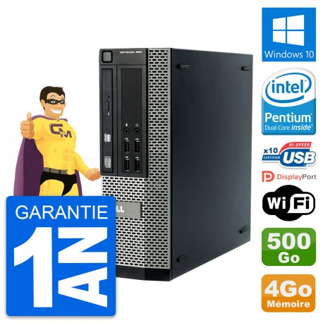PC Dell OptiPlex 990 SFF Intel G840 RAM 4Go Disque Dur 500Go Windows 10 Wifi