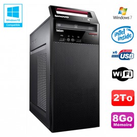 PC Tour Lenovo Thinkcentre E71 G630 2.7Ghz 8Go Disque 2To Graveur WIFI Win 7