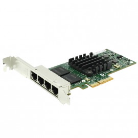 Carte Réseau 4x Ports Ethernet Gigabit Intel E1G44HTG1P20 I340-T4 PCIe Standard