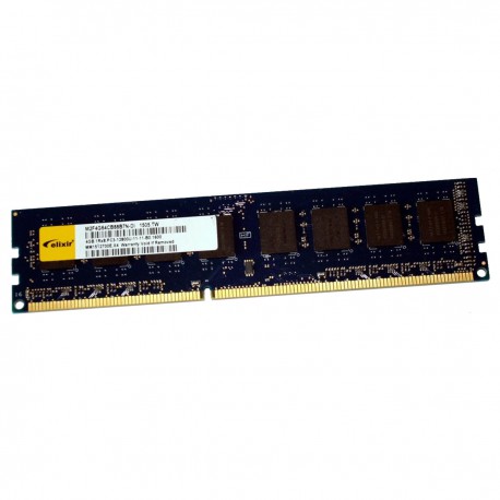 4Go RAM Elixir M2F4G64CB88B7N-DI DIMM DDR3-1600 PC3-12800U 1Rx8 1600Mhz CL11