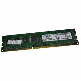 4Go RAM Crucial CT51264BA160B.M16FMD DIMM DDR3-1600 PC3-12800U 1600Mhz 240-Pin
