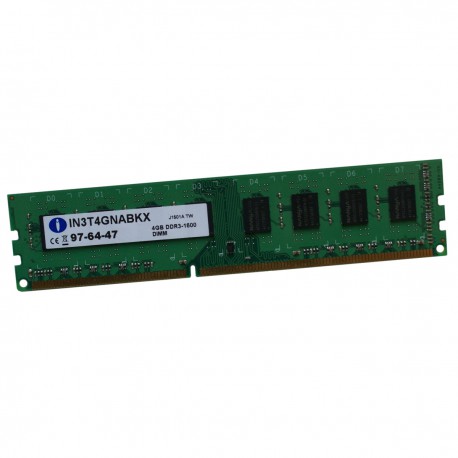 4Go RAM INTEGRAL IN3T4GNABKX DIMM DDR3 PC3-12800U 1600Mhz 240-Pin 1.5v CL11