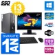 PC Fujitsu E500 E85+ DT Ecran 27" i3-2100 RAM 16Go SSD 120Go Windows 10 Wifi