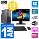 PC Fujitsu E500 E85+ DT Ecran 27" i3-2100 RAM 16Go SSD 480Go Windows 10 Wifi