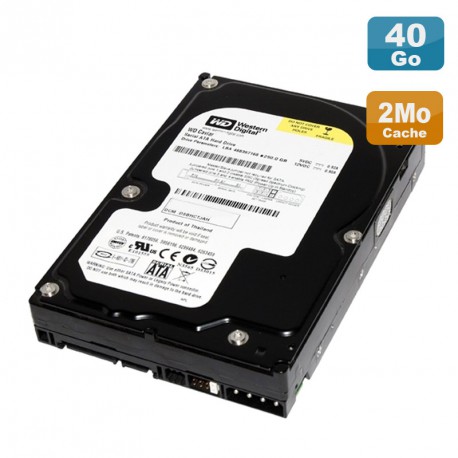 Disque Dur 40Go SATA 3.5" Western Digital Caviar WD400BD-75MRA1 7200RPM 2Mo