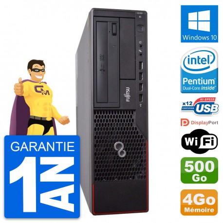 PC Fujitsu Esprimo E700 DT Intel G630 RAM 4Go Disque Dur 500Go Windows 10 Wifi