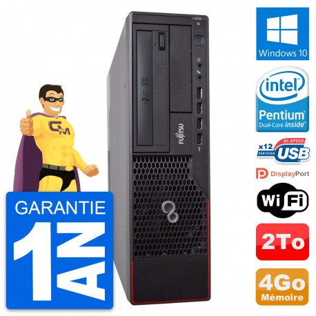 PC Fujitsu Esprimo E700 DT Intel G630 RAM 4Go Disque Dur 2To Windows 10 Wifi
