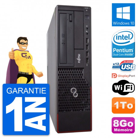 PC Fujitsu Esprimo E700 DT Intel G630 RAM 8Go Disque Dur 1To Windows 10 Wifi
