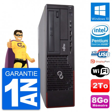 PC Fujitsu Esprimo E700 DT Intel G630 RAM 8Go Disque Dur 2To Windows 10 Wifi