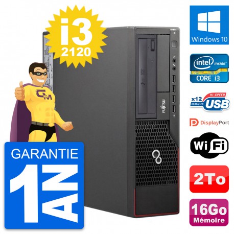 PC Fujitsu Esprimo E700 DT Intel i3-2120 RAM 16Go Disque Dur 2To Windows 10 Wifi