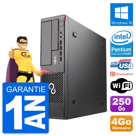 PC Fujitsu Esprimo E720 DT Intel G3220 RAM 4Go Disque Dur 250Go Windows 10 Wifi
