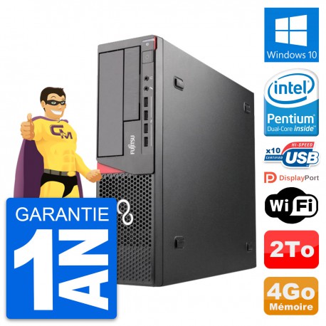 PC Fujitsu Esprimo E720 DT Intel G3220 RAM 4Go Disque Dur 2To Windows 10 Wifi