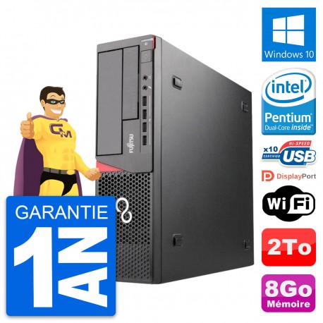 PC Fujitsu Esprimo E720 DT Intel G3220 RAM 8Go Disque Dur 2To Windows 10 Wifi