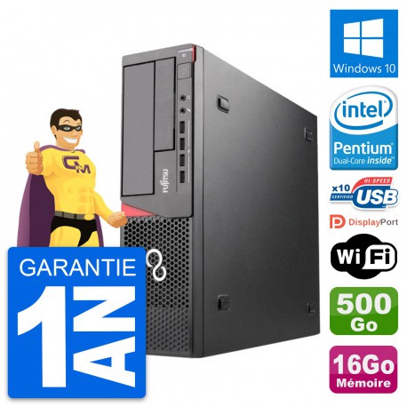 PC Fujitsu Esprimo E720 DT Intel G3220 RAM 16Go Disque Dur 500Go Windows 10 Wifi