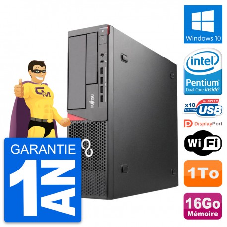 PC Fujitsu Esprimo E720 DT Intel G3220 RAM 16Go Disque Dur 1To Windows 10 Wifi
