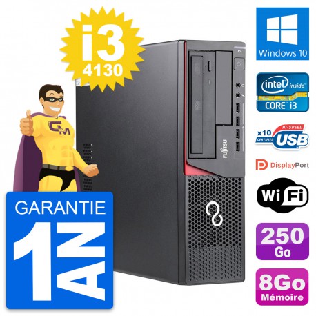 PC Fujitsu Esprimo E720 DT Intel i3-4130 RAM 8Go Disque 250Go Windows 10 Wifi