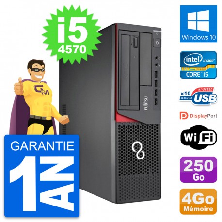 PC Fujitsu Esprimo E720 DT Intel i5-4570 RAM 4Go Disque 250Go Windows 10 Wifi