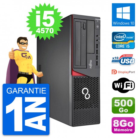 PC Fujitsu Esprimo E720 DT Intel i5-4570 RAM 8Go Disque 500Go Windows 10 Wifi