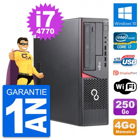 PC Fujitsu Esprimo E720 DT Intel i7-4770 RAM 4Go Disque 250Go Windows 10 Wifi