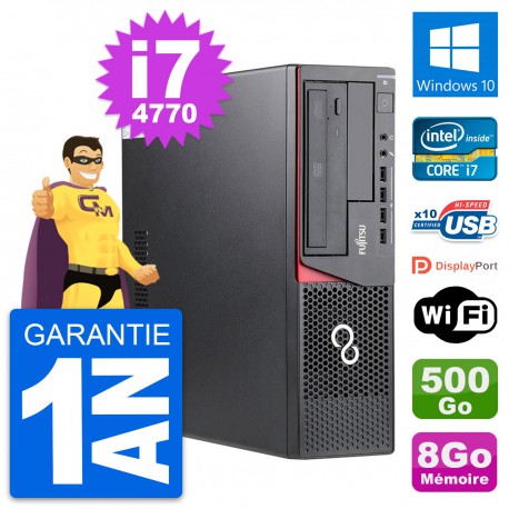 PC Fujitsu Esprimo E720 DT Intel i7-4770 RAM 8Go Disque 500Go Windows 10 Wifi
