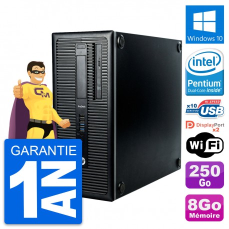 PC Tour HP ProDesk 600 G1 Intel G3220 RAM 8Go Disque Dur 250Go Windows 10 Wifi