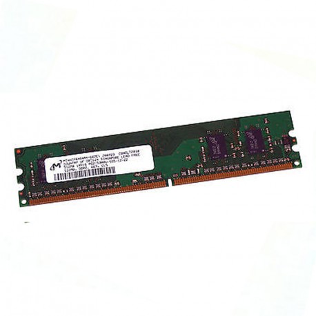 1Go RAM MICRON MT16HTF12864AY-667E1 240-Pin DIMM DDR2 PC2-5300U 667Mhz 1Rx8 CL5