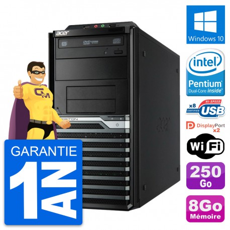 PC Tour Acer Veriton M4630G Intel G3220 RAM 8Go Disque Dur 250Go Windows 10 Wifi