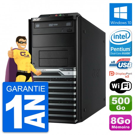 PC Tour Acer Veriton M4630G Intel G3220 RAM 8Go Disque Dur 500Go Windows 10 Wifi