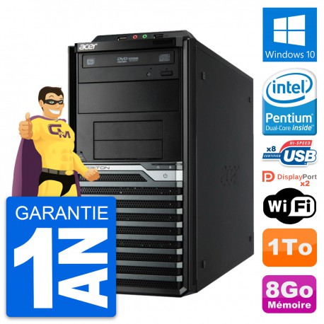PC Tour Acer Veriton M4630G Intel G3220 RAM 8Go Disque Dur 1To Windows 10 Wifi