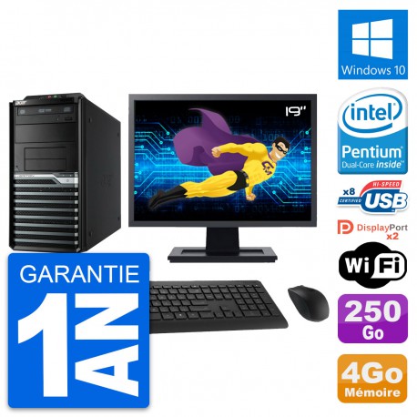 PC Tour Acer M4630G Ecran 19" Intel G3220 RAM 4Go Disque 250Go Windows 10 Wifi