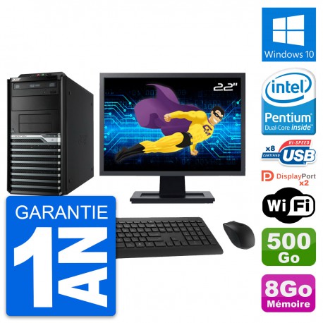 PC Tour Acer M4630G Ecran 22" Intel G3220 RAM 8Go Disque 500Go Windows 10 Wifi