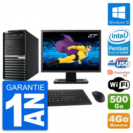 PC Tour Acer M4630G Ecran 27" Intel G3220 RAM 4Go Disque 500Go Windows 10 Wifi