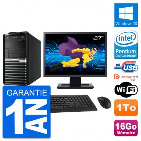 PC Tour Acer M4630G Ecran 27" Intel G3220 RAM 16Go Disque 1To Windows 10 Wifi