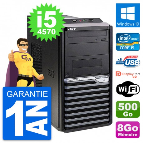 PC Tour Acer Veriton M4630G Intel i5-4570 RAM 8Go Disque 500Go Windows 10 Wifi