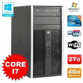 PC Tour HP Elite 8200 Core I7 3,4Ghz 4Go Disque 2To Graveur WIFI Win 7