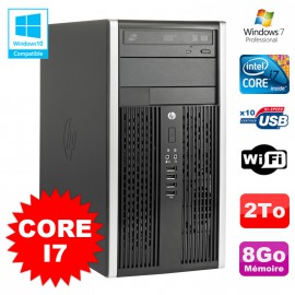 PC Tour HP Elite 8200 Core I7 3,4Ghz 8Go Disque 2To Graveur WIFI Win 7
